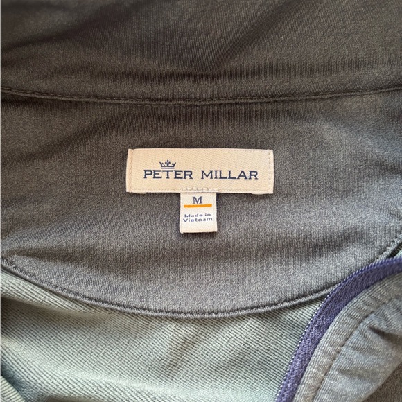 Secession Golf Club Peter Millar Men's Dark Green Quarter-Zip Size M - Picture 3 of 3